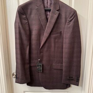 Jos. A. Bank Purple Plaid Blazer